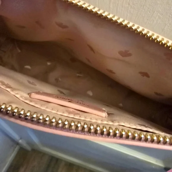 Kate Spade Pink Crossbody Bag w Metallic Sheen! Glitter bags no longer made - Picture 7 of 9